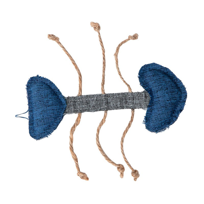 Spina di pesce con catnip Fishbone Giocattolo ecologico per gatti Freedog