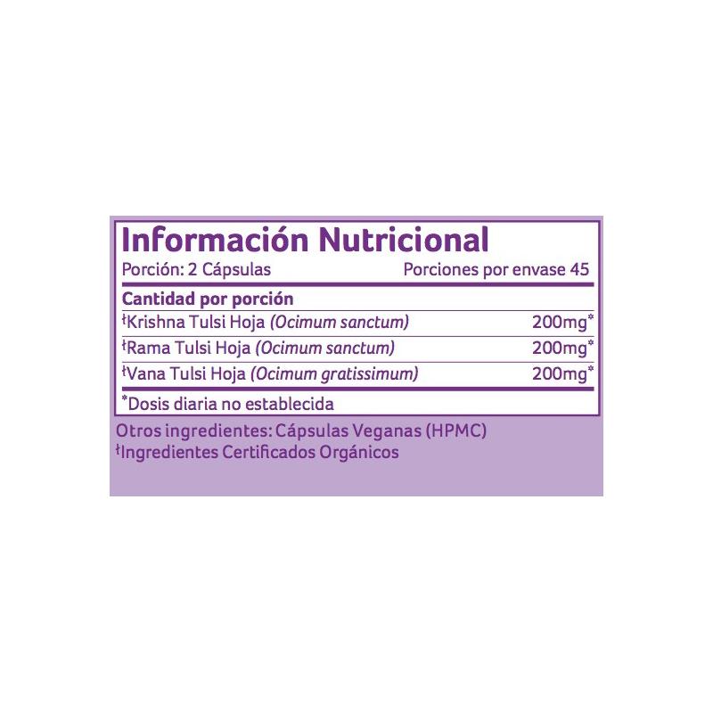 Tulsi Organic India 90 kapsułek