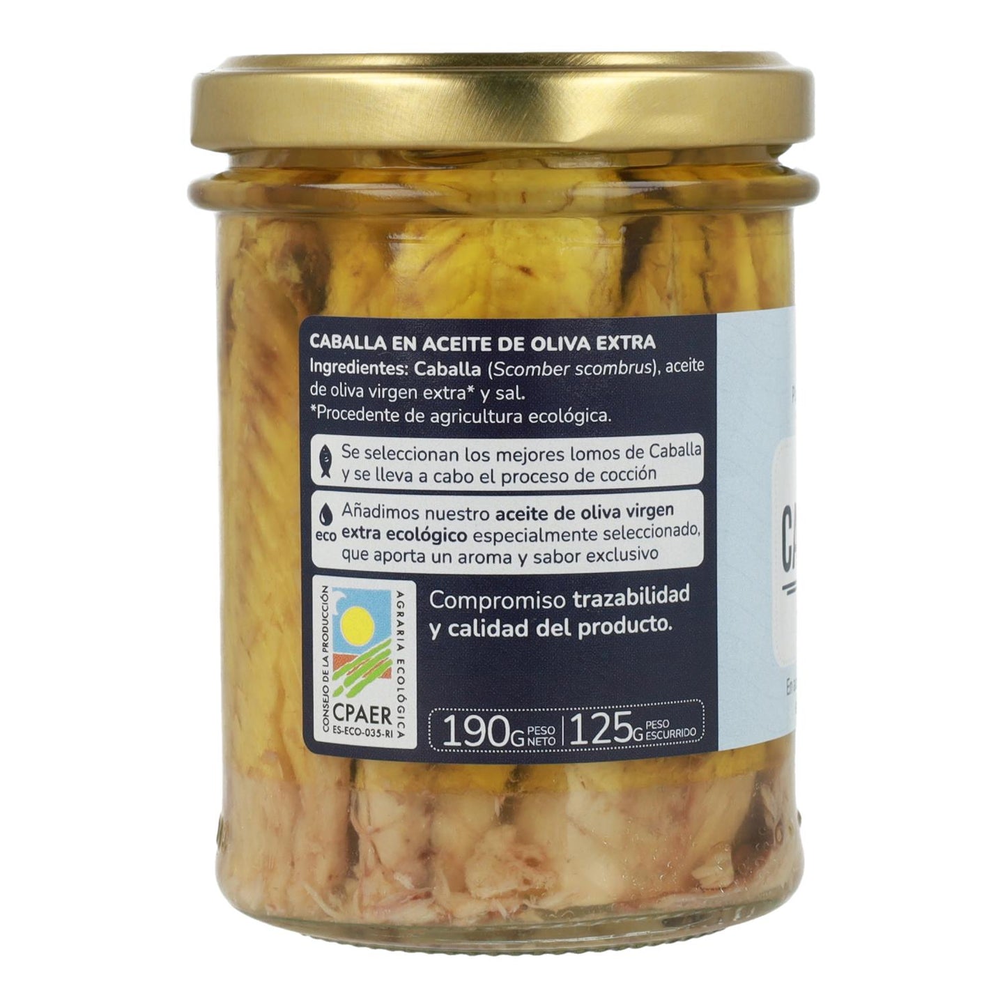 Packung 3x Makrele in Olivenöl ECO Planeta Huerto 190 gr
