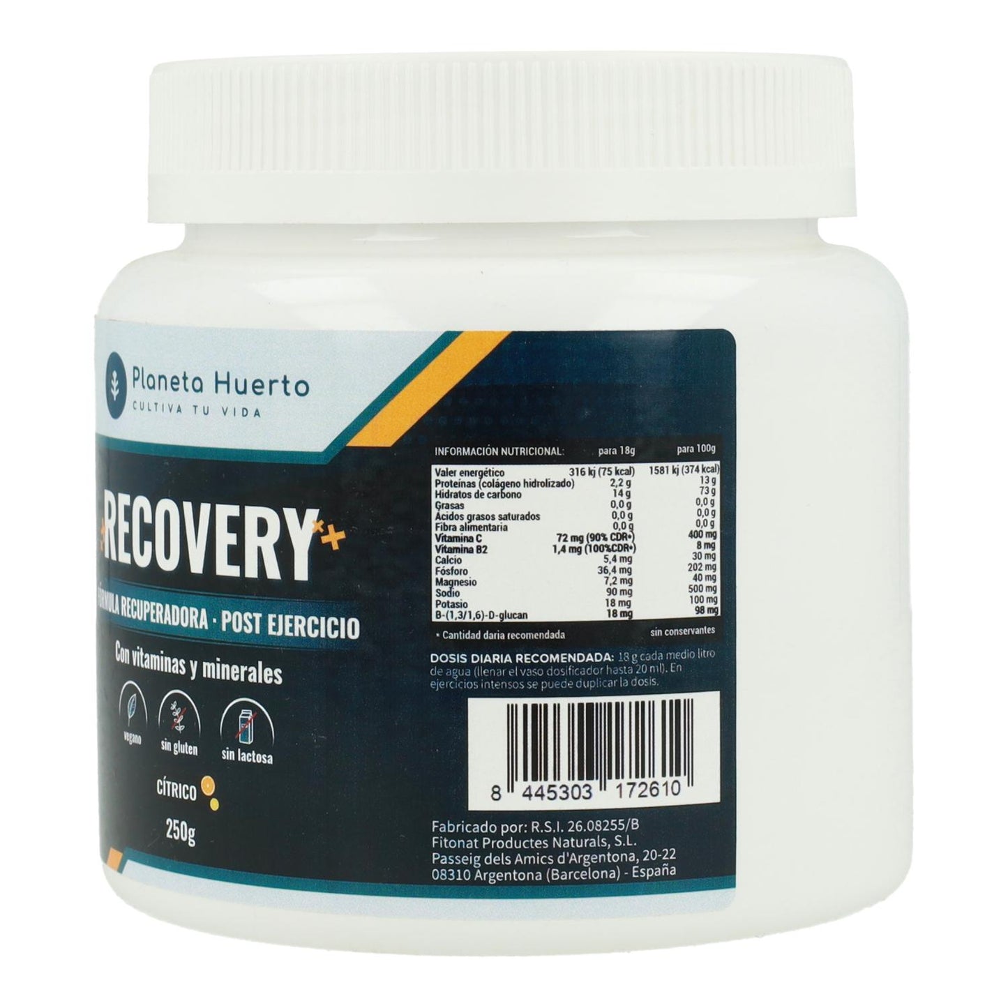 Erholung mit Zitrusgeschmack Planeta Huerto 250 g