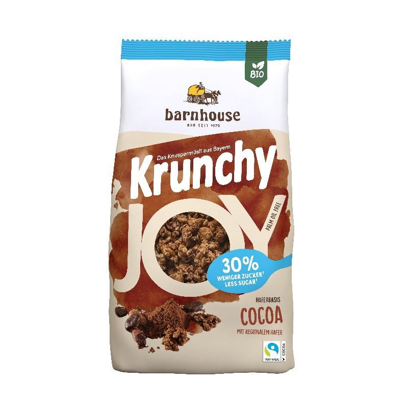 Barnhouse biologische krunchy joy cacao muesli 375 g