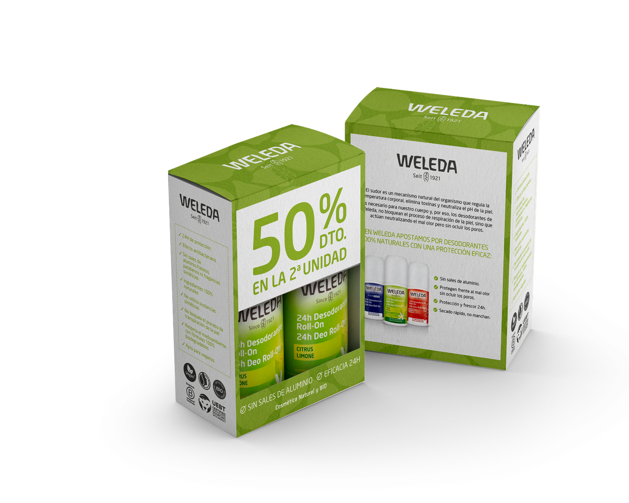 Duplo Citrus 24h Deodorante Roll-on 50 ml Weleda