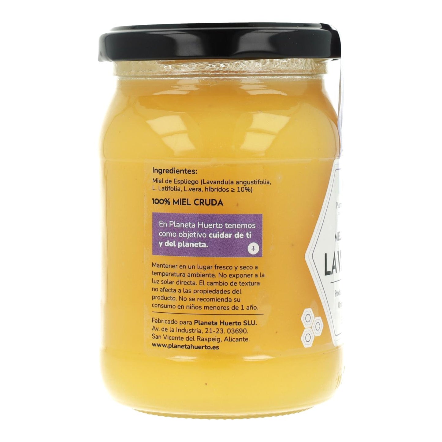 Rauwe lavendelhoning Planeta Huerto 500 g