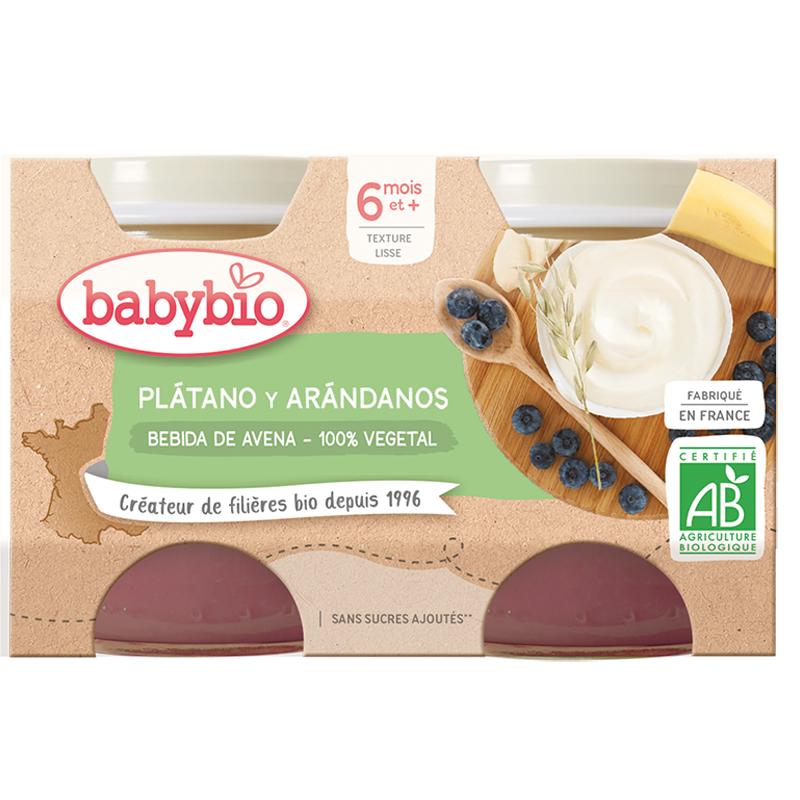 Yogurt vegetale avena, banana e mirtilli 2x130 g