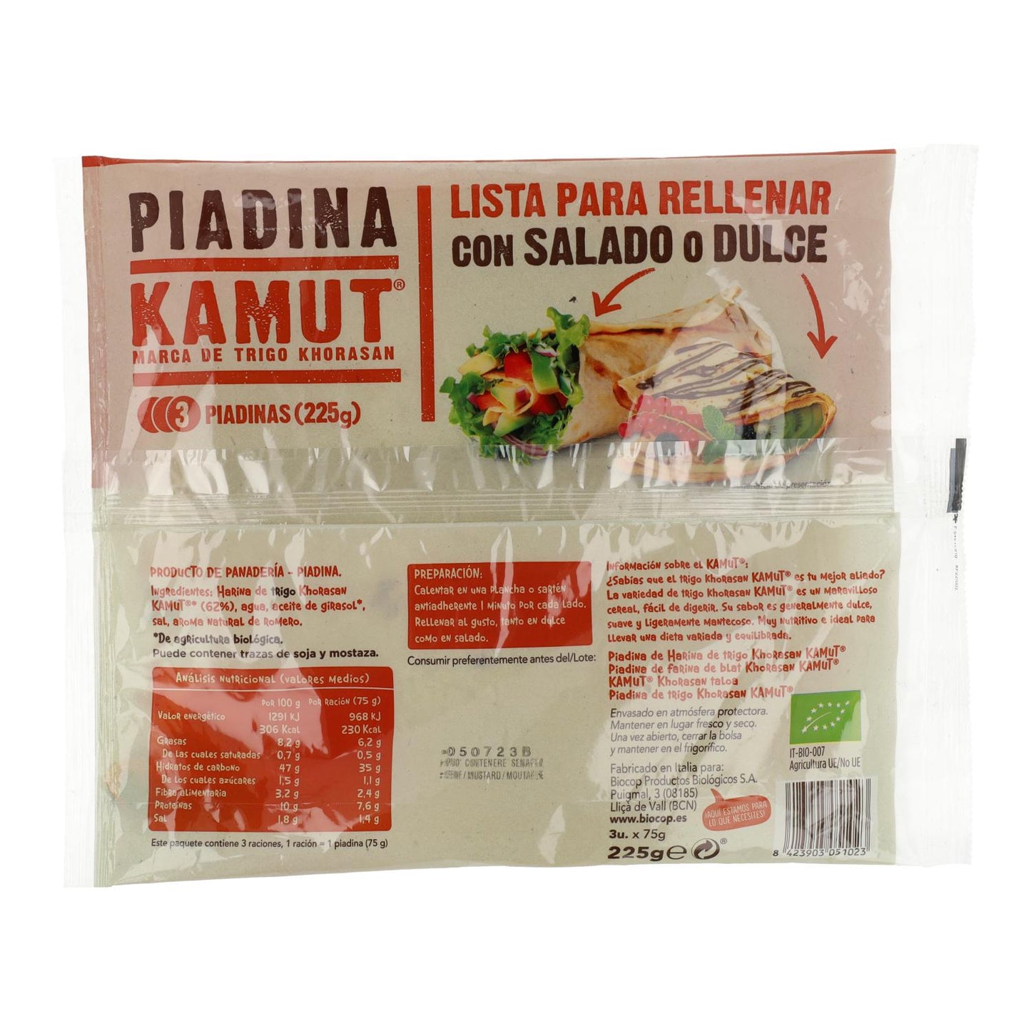 Piadina von Kamut Bio Biocop 225 g