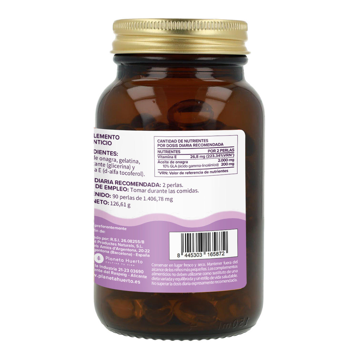 Evening Primrose Oil 1000 mg Planeta Huerto 90 pearls