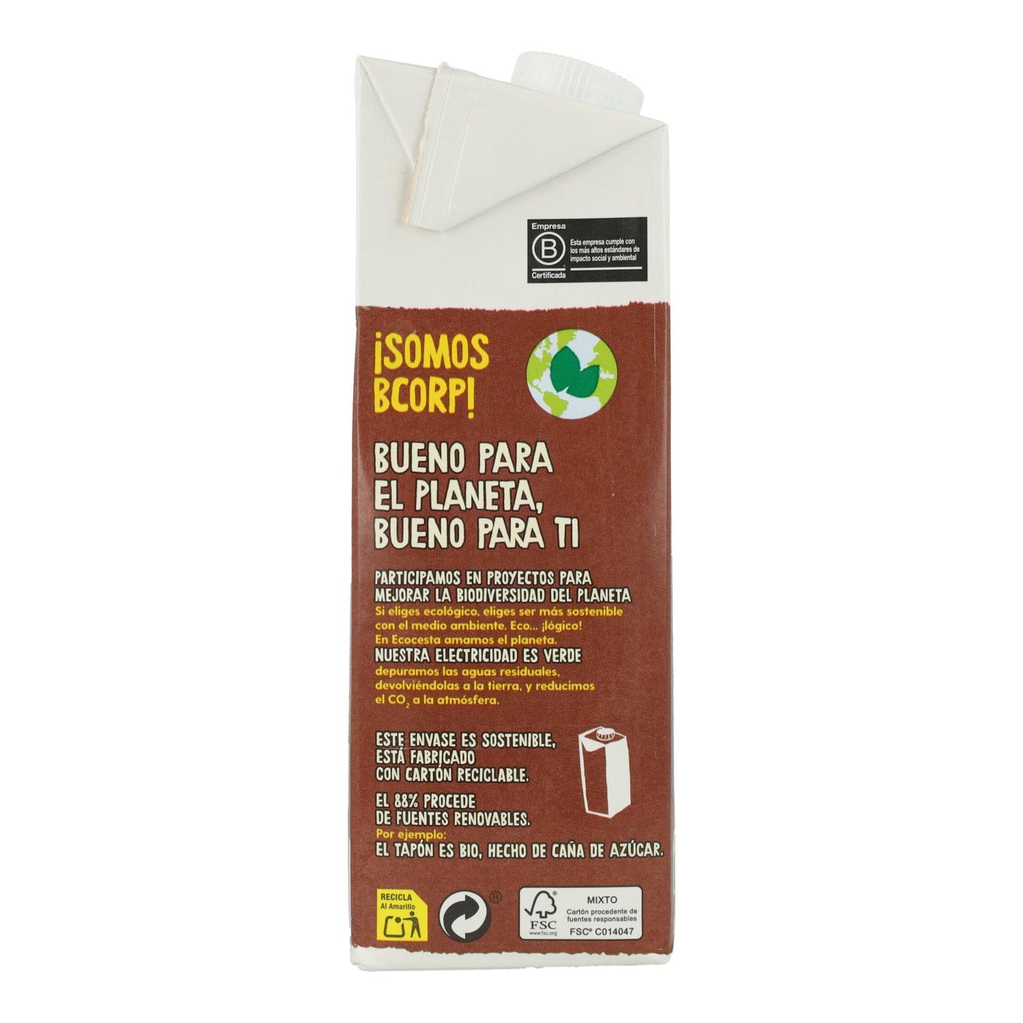 Organic Oat and Cocoa Plant-Based Drink, 1L Ecocesta