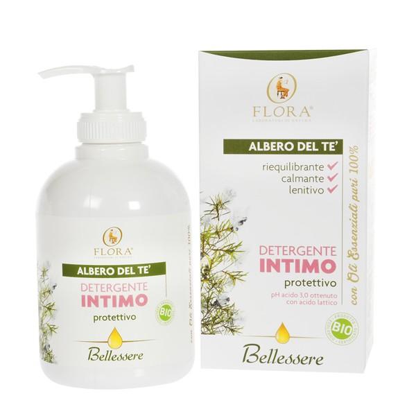 Gel intime à l'arbre à thé rééquilibrant Flora, 250 ml