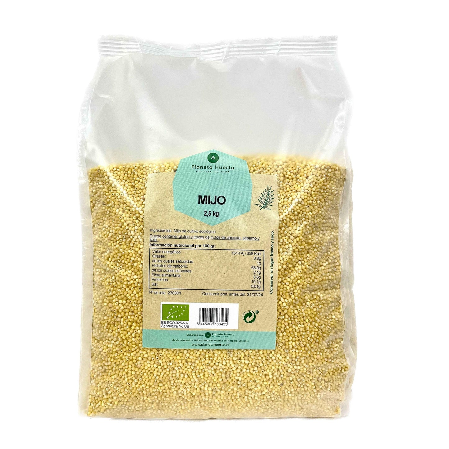 Mijo pelado ECO Planeta Huerto 2,5 kg