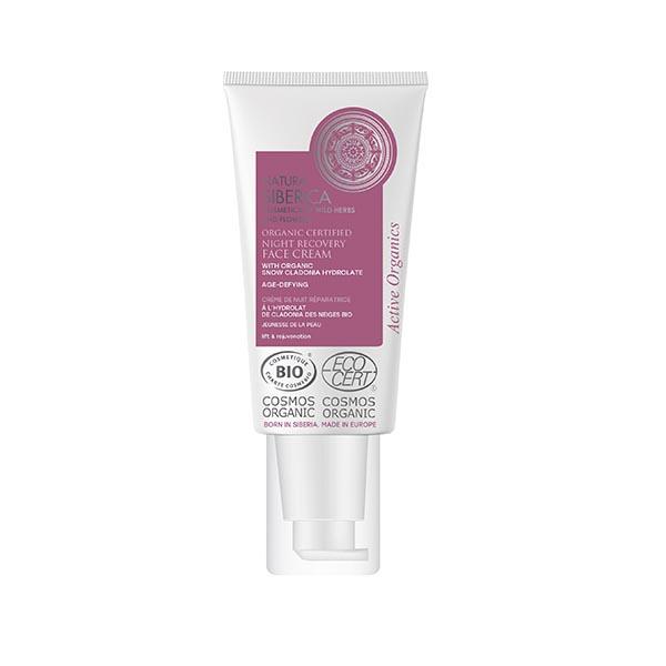 Crema Facial Recuperación Nocturna Antienvejecimiento Certificada Orgánica Natura Siberica 50 ml