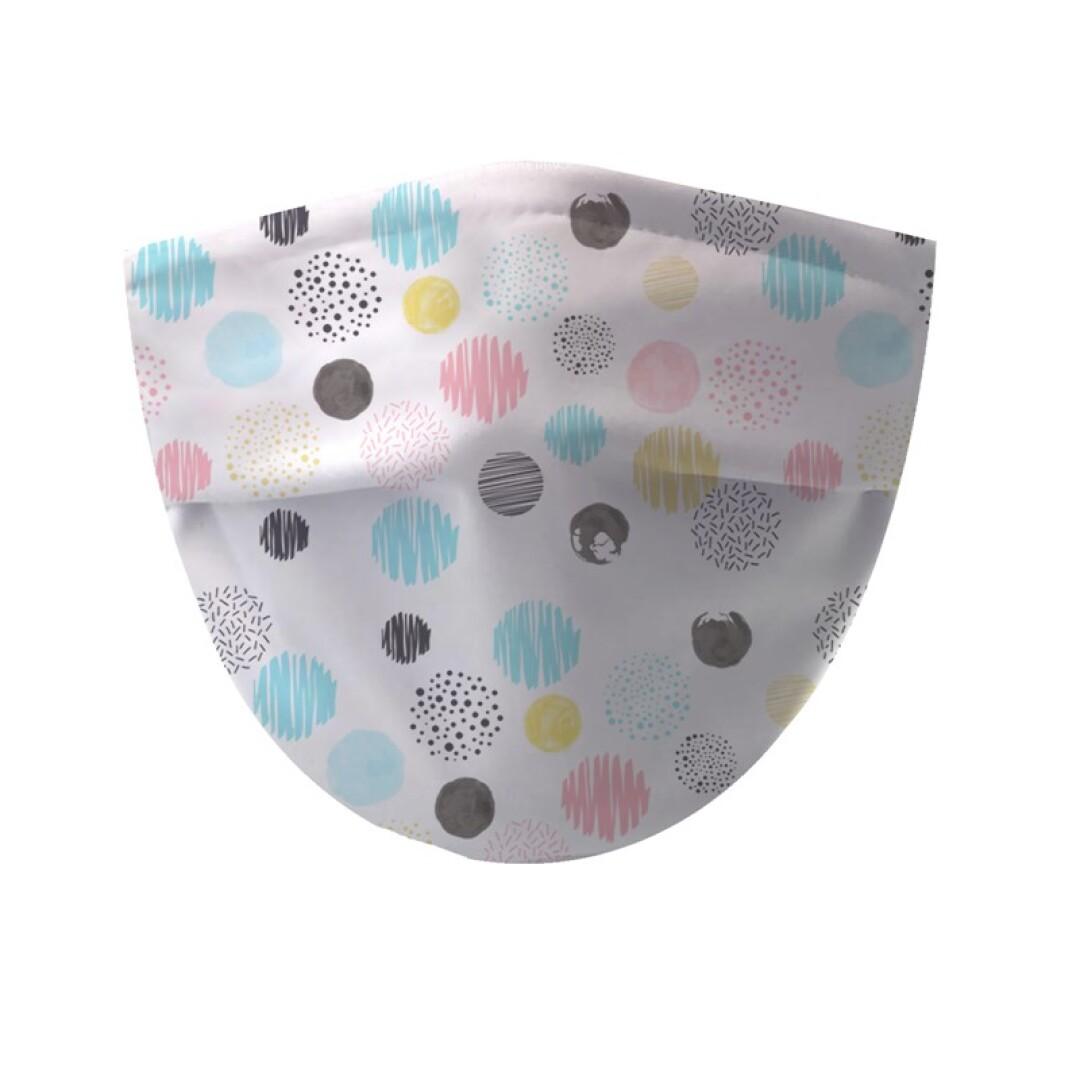 Geometric adult face mask