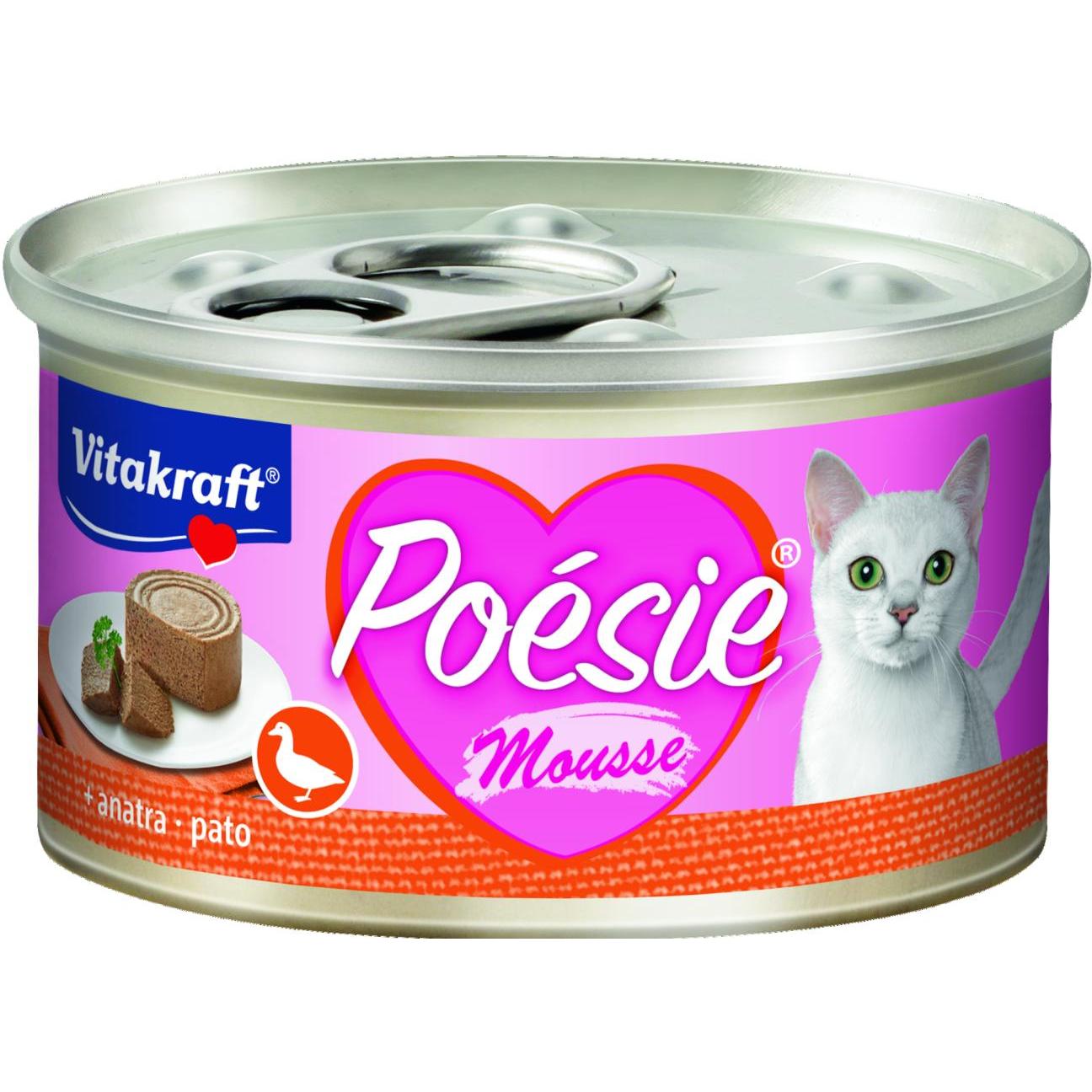 Vitakraft Dose Poésie Entenmousse 85 g Nassfutter für Katzen