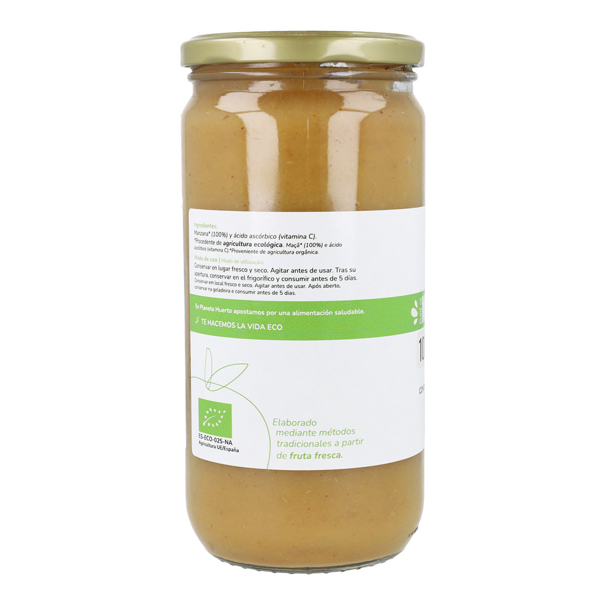 Osötad äppelkompott Eco Planeta Huerto 750ml