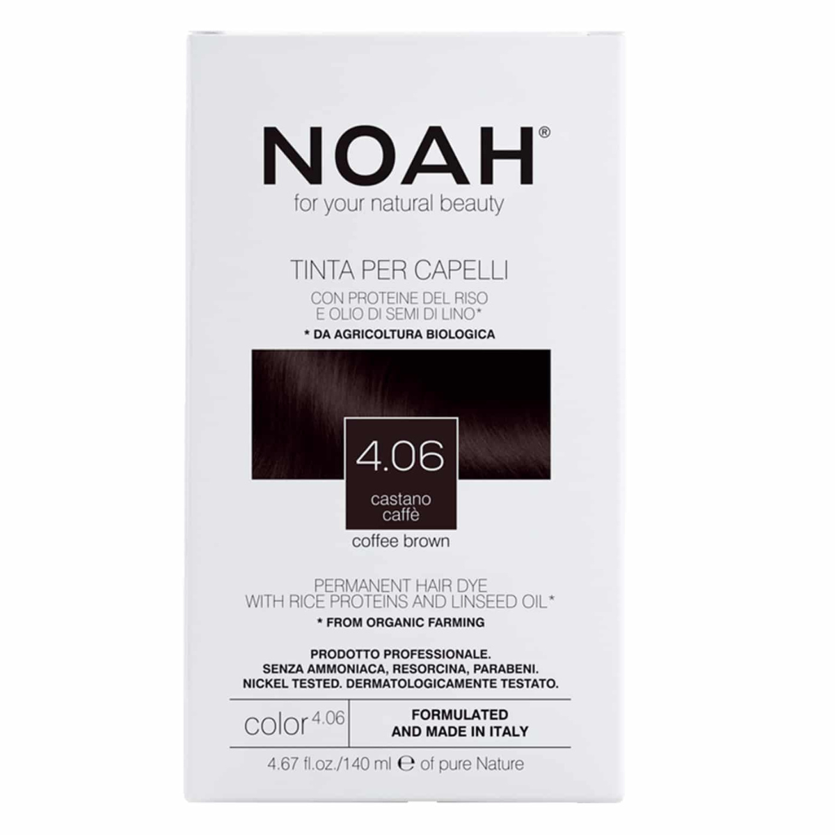 Noah Brown Hair Dye 140 ml (4.06)
