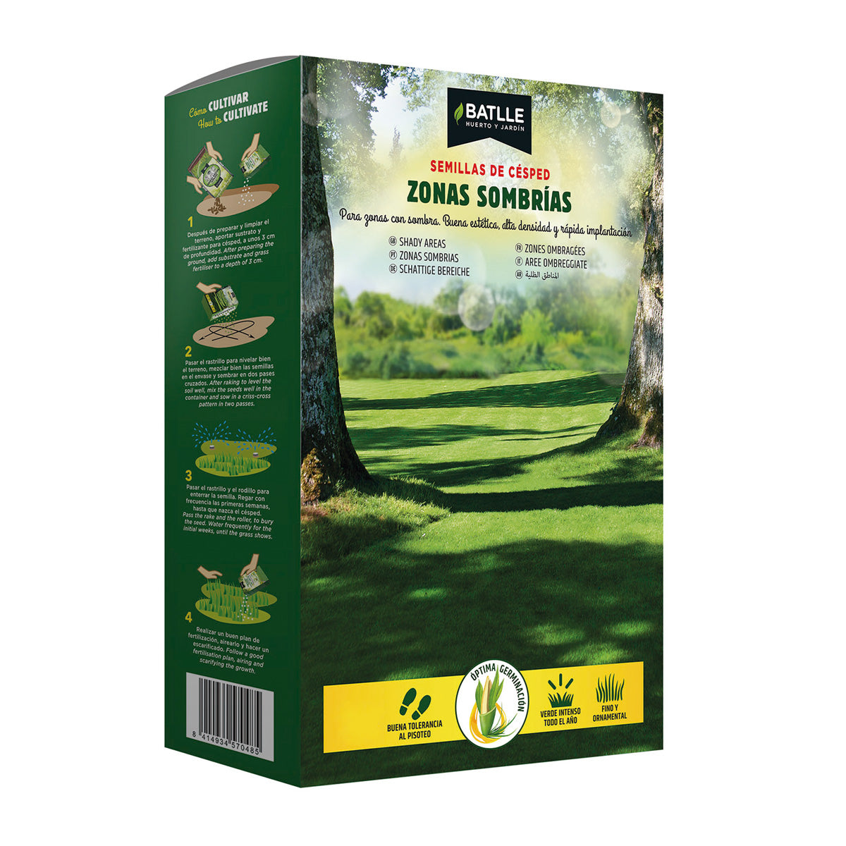 Rasen-Samen für schattige Bereiche Batlle 500 g