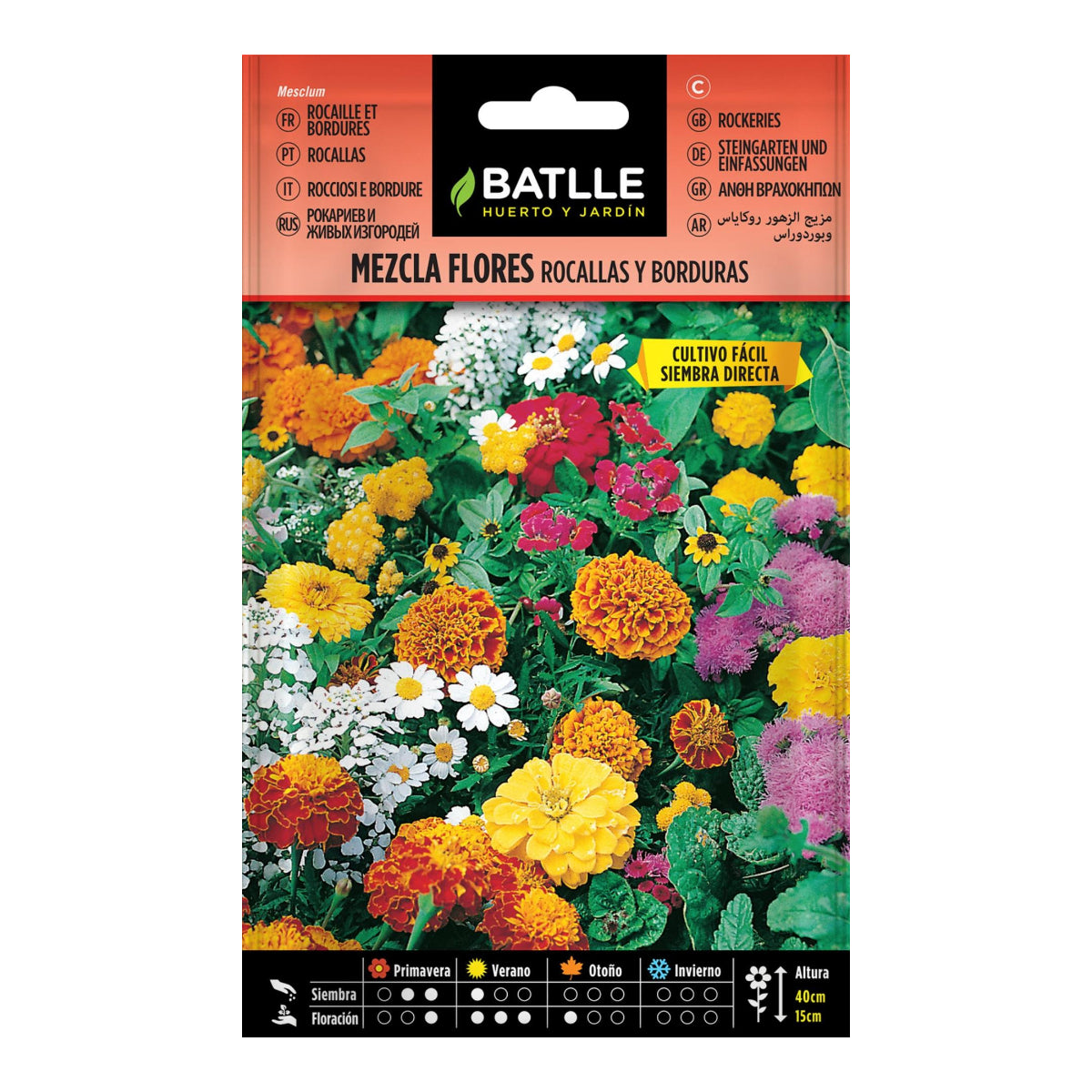 Blumensamenmischung für Steingärten und Rabatten Batlle