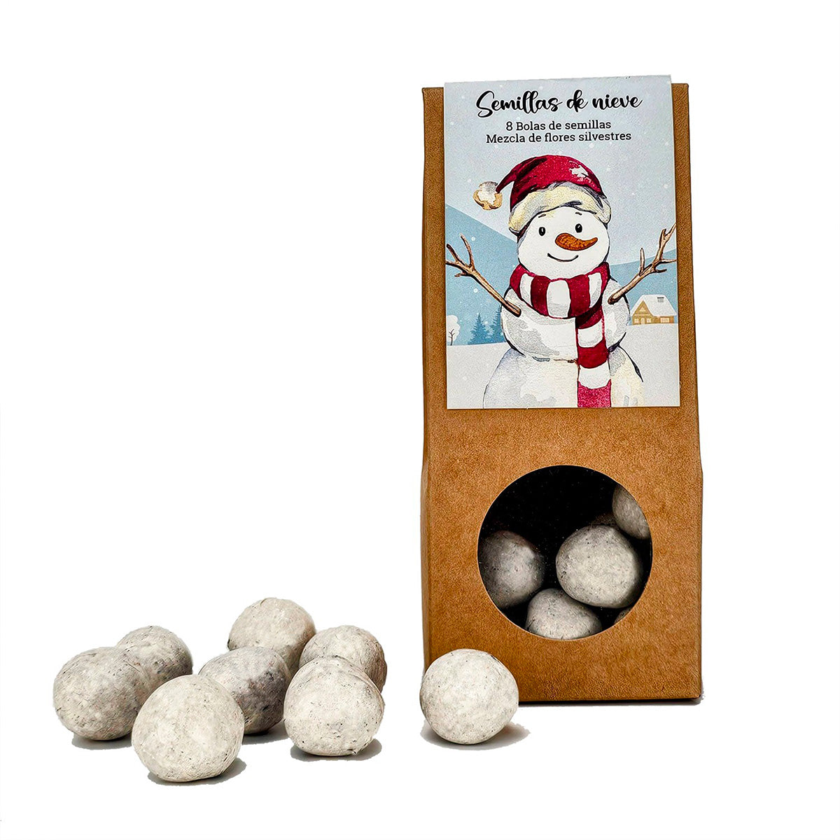 Kulki nasienne do sadzenia Snowman Ideal Gift, Garden Pocket