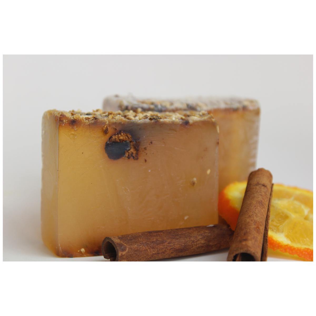 Sapone naturale alla glicerina cannella e buccia d'arancia 100 g