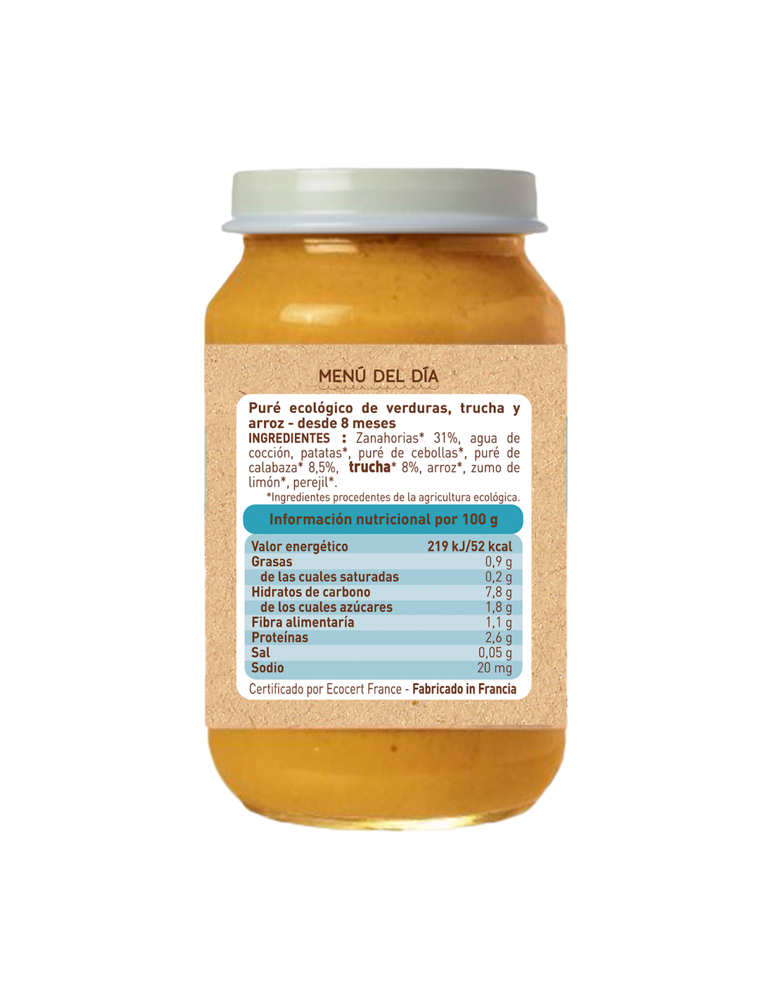 Potje groenten en forel (vanaf 6 maanden) babybio 200 g