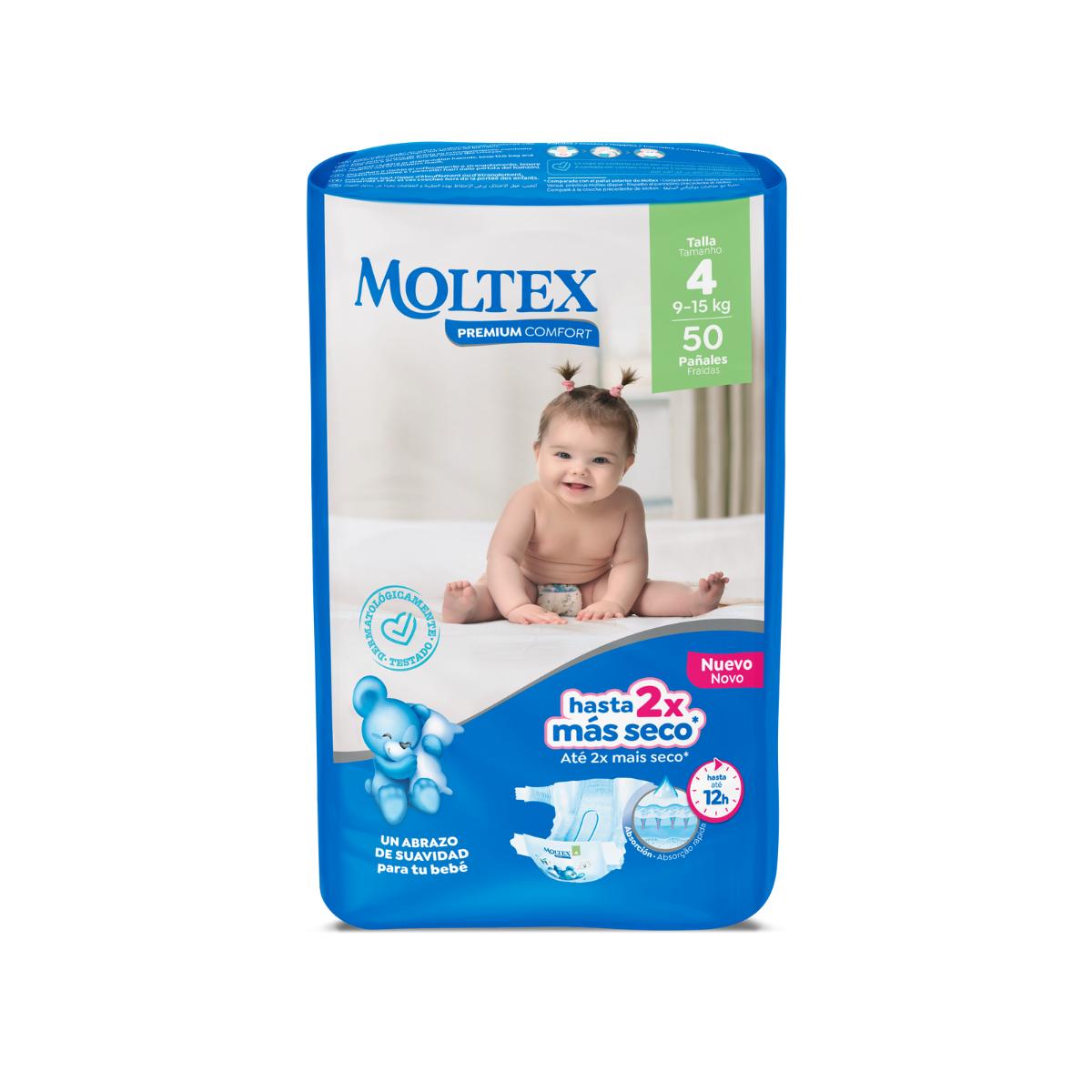 Pieluchy Moltex Premium Comfort T4 (9–15 kg) 50 szt.