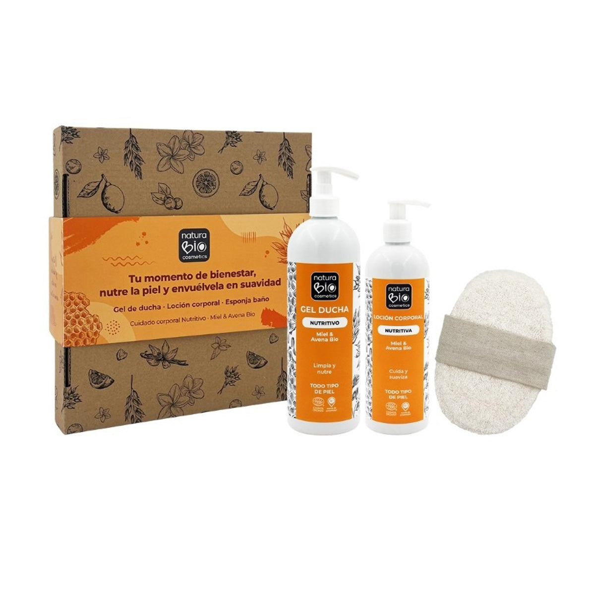 Packung Körperpflege und -hygiene Nährstoffreich + Geschenkbox NaturaBIO Cosmetics