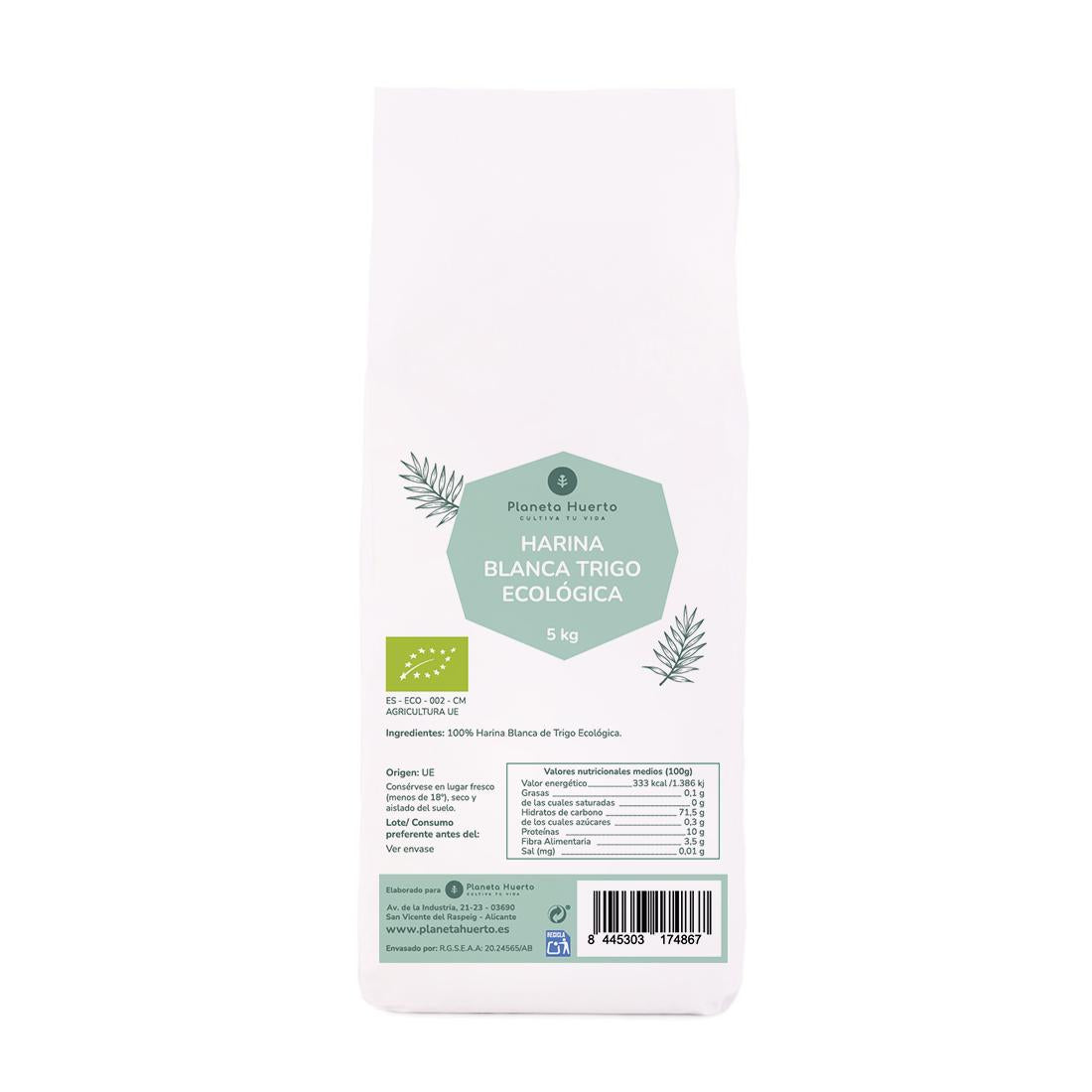 Farina di grano bianco Eco Planet Garden 5 Kg