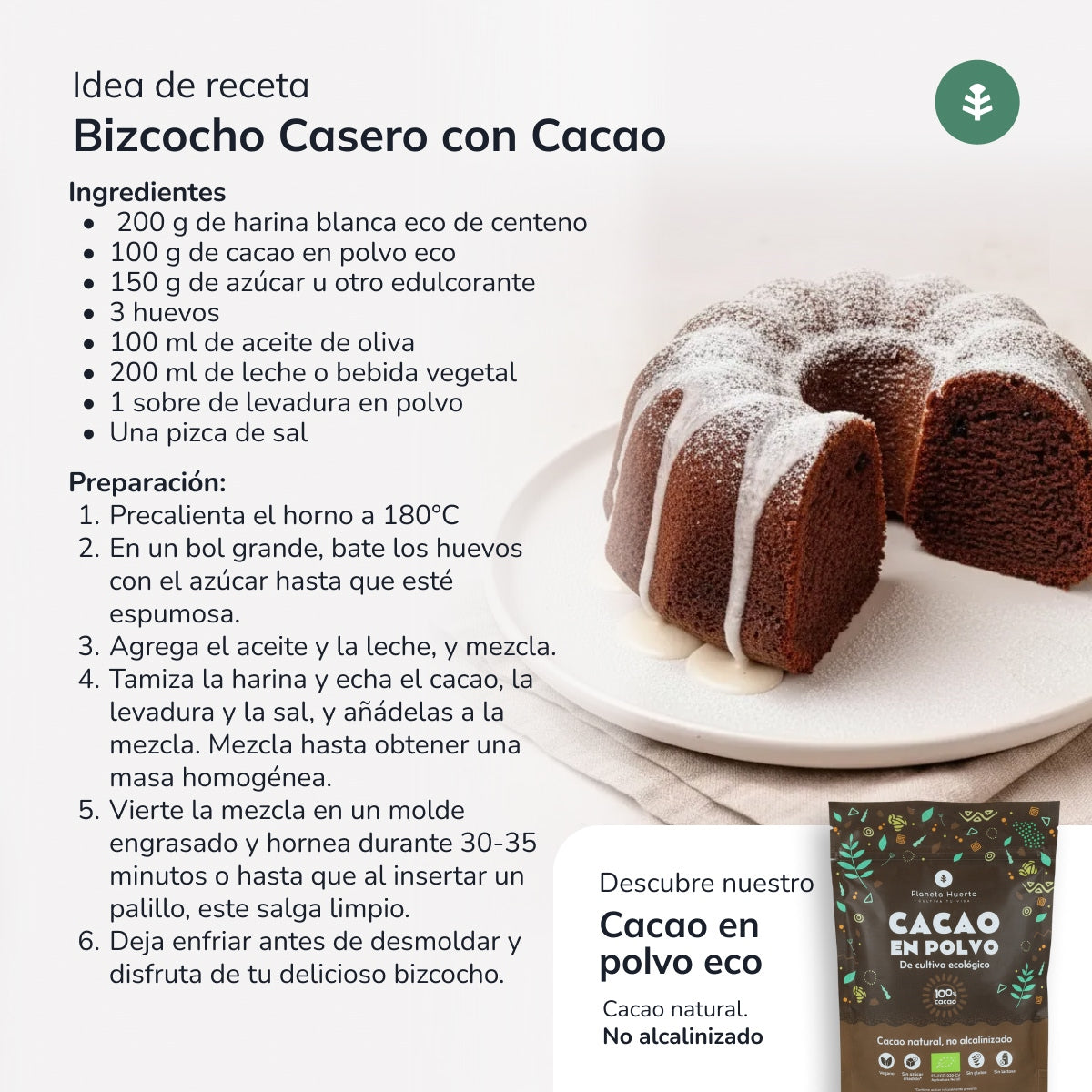 Witte roggemeel Eco Planeta Huerto 800 g