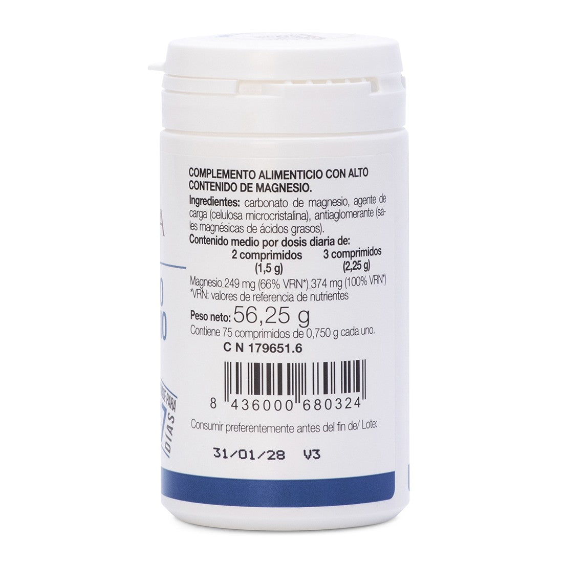 Carbonato di magnesio Ana Maria LaJusticia 75 compresse