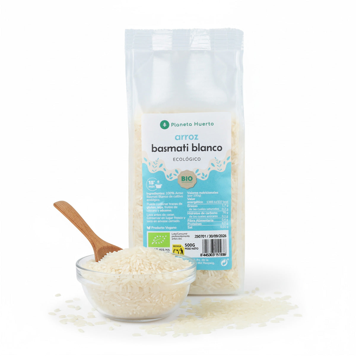 Riz basmati blanc ECO Planeta Huerto 2,5 kg