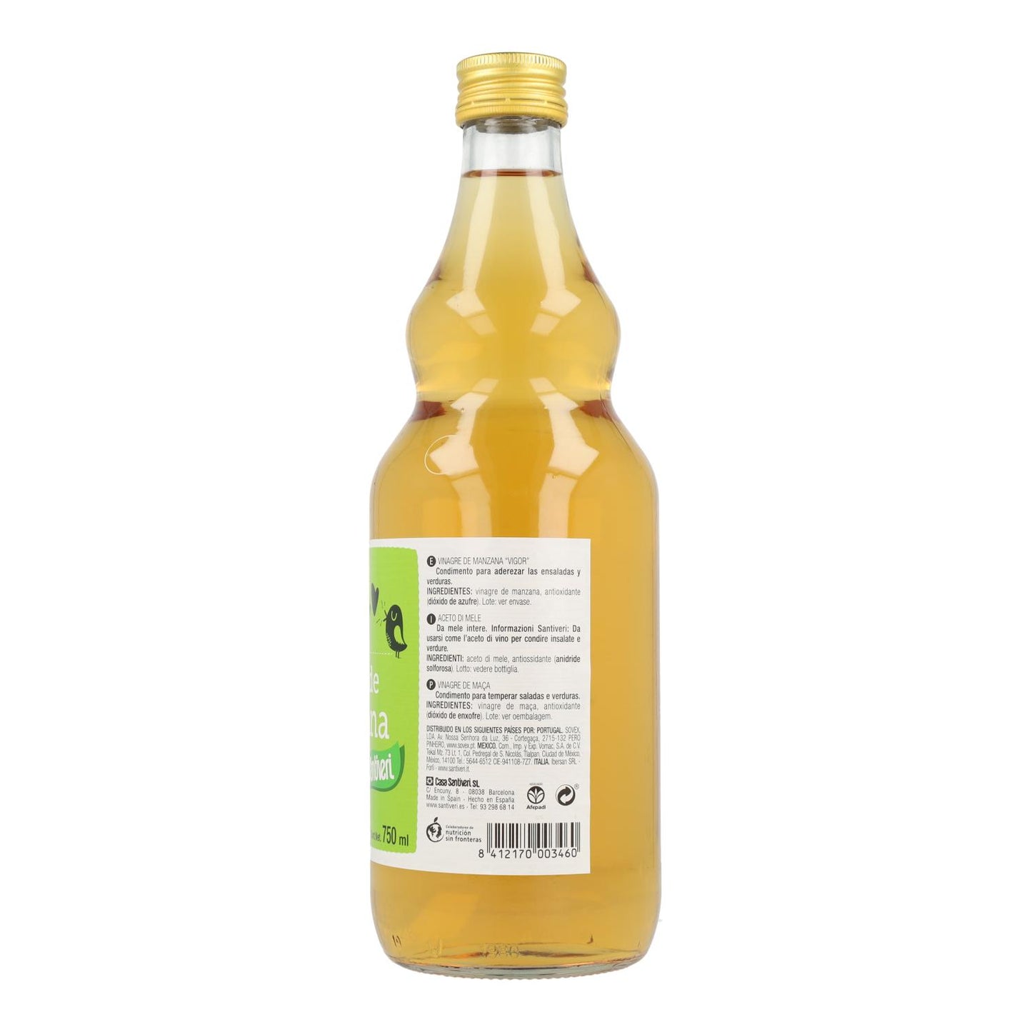 Vinaigre de pomme 750 ml Santiveri