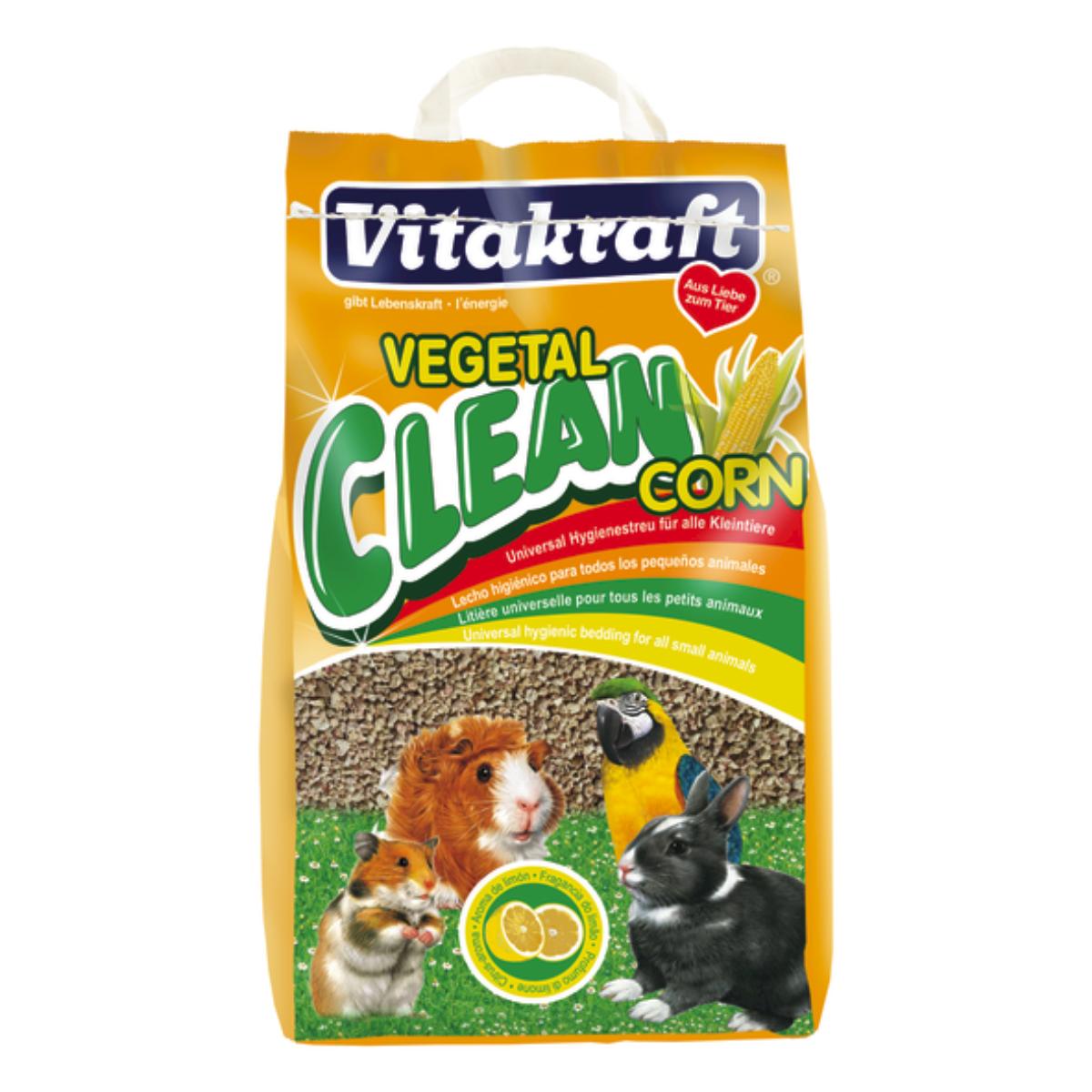 Vitakraft Vegetal Clean Corn 8 L Litière pour rongeurs