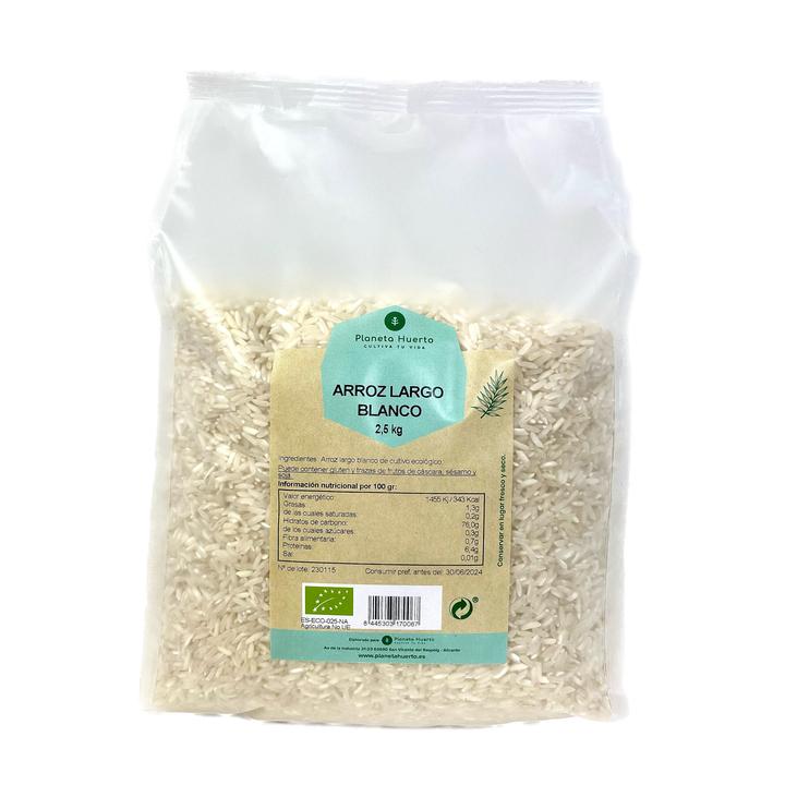 Witte lange rijst ECO Planeta Huerto 2,5 kg