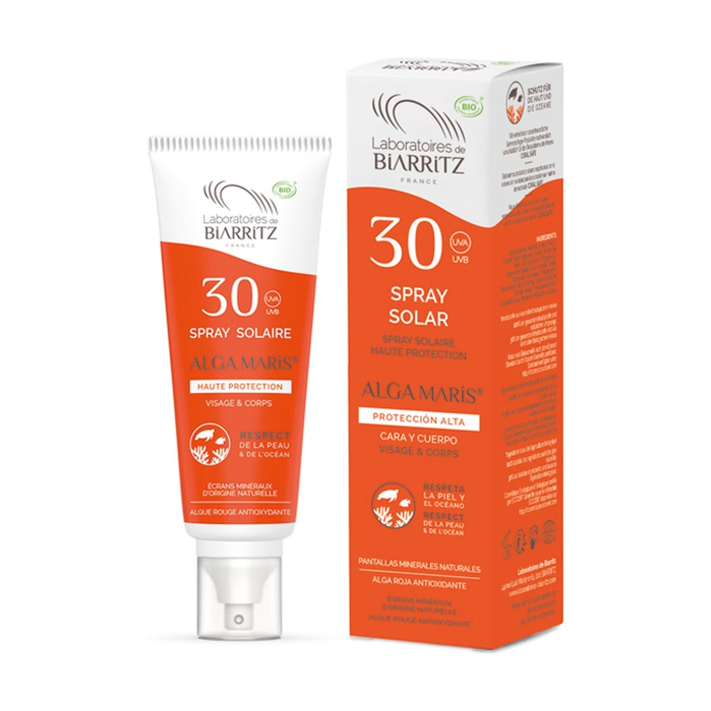 Sonnenspray für Gesicht und Körper LSF 30 Algas Maris 100 ml