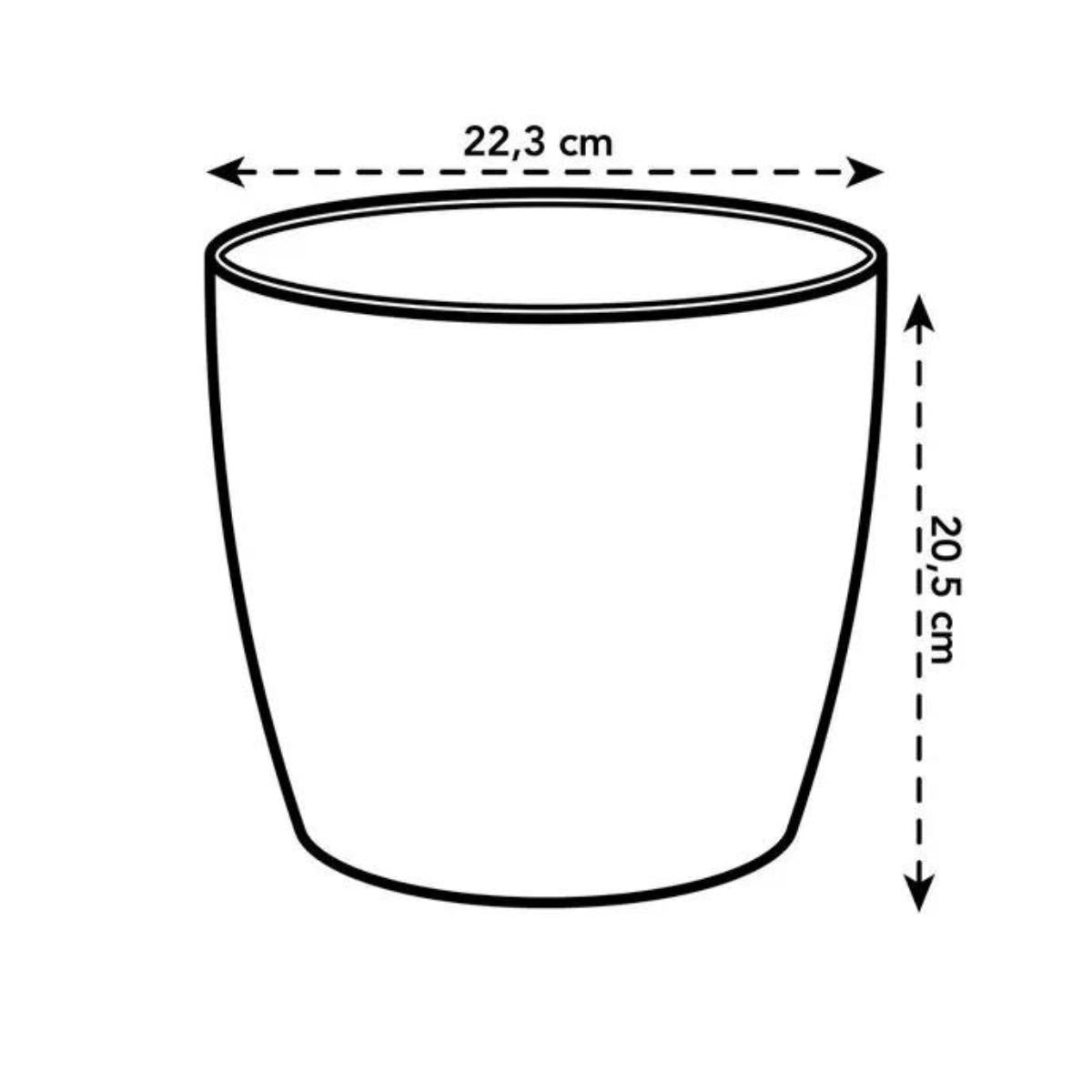 Gerecyclede bloempot Coffee Collection Round Elho 18 cm
