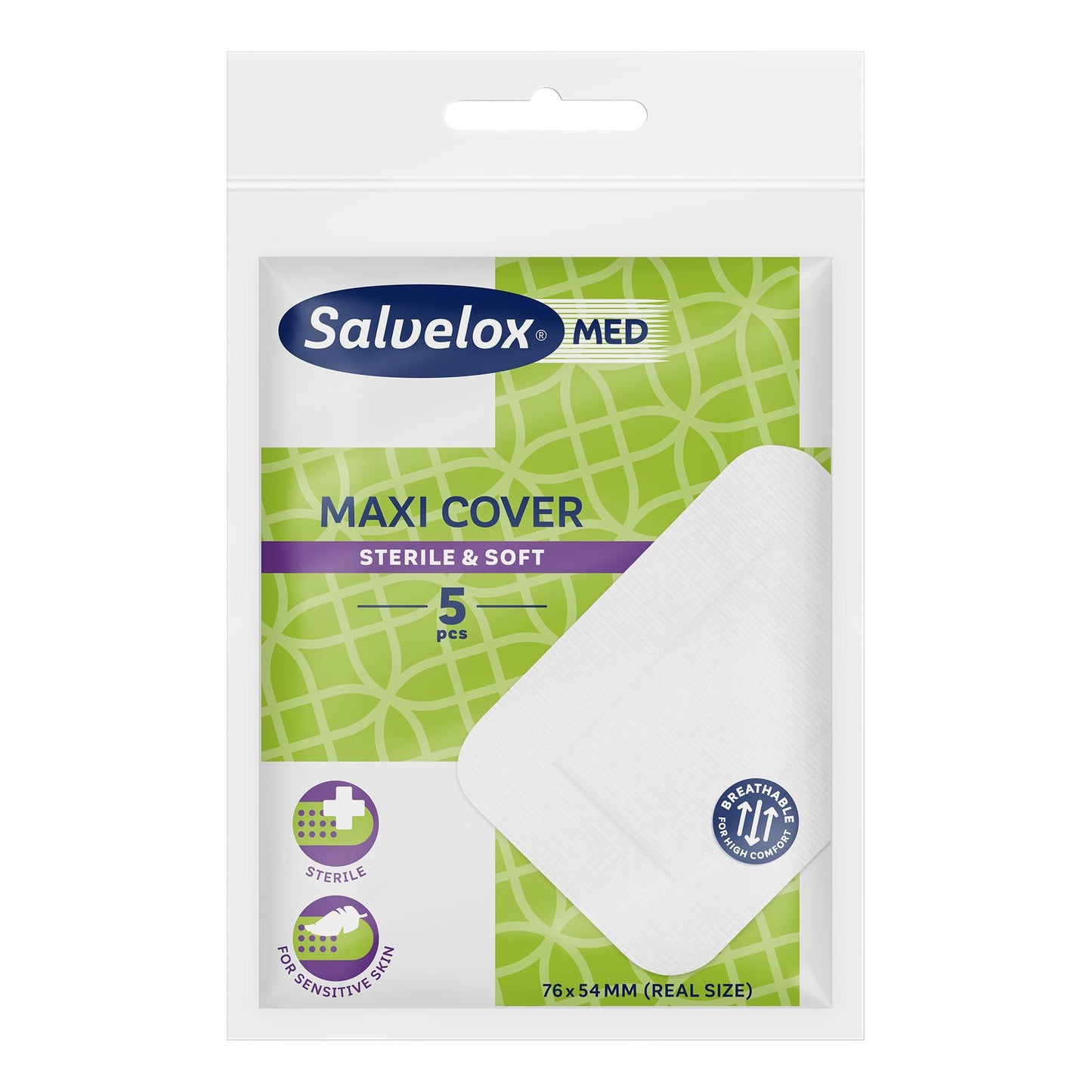 Maxi Cover 5 stuks. Steriel 76x54 mm SALVELOX