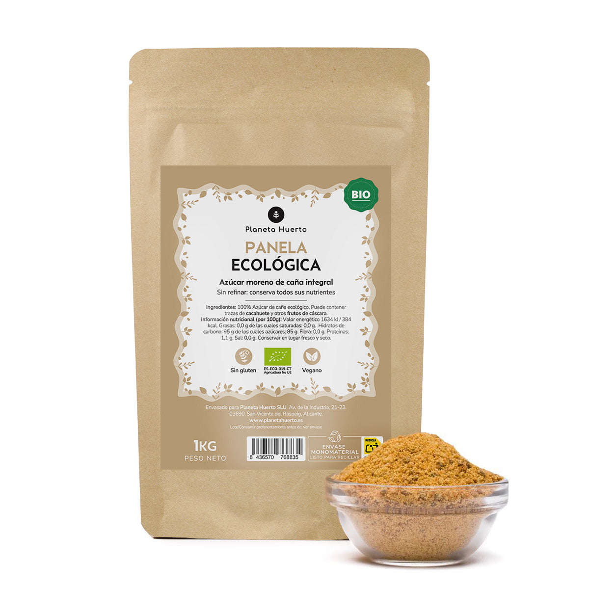 Panela Suiker ECO Planeta Huerto