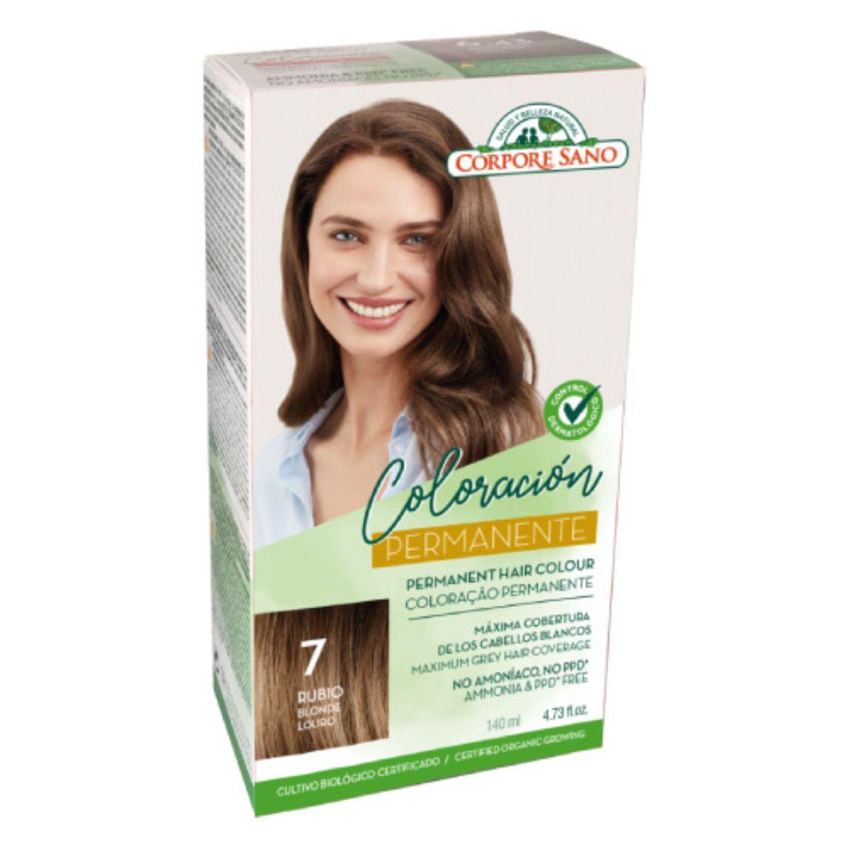 Permanente Haarfarbe Nr. 7 blond Corpore Sano 140 ml