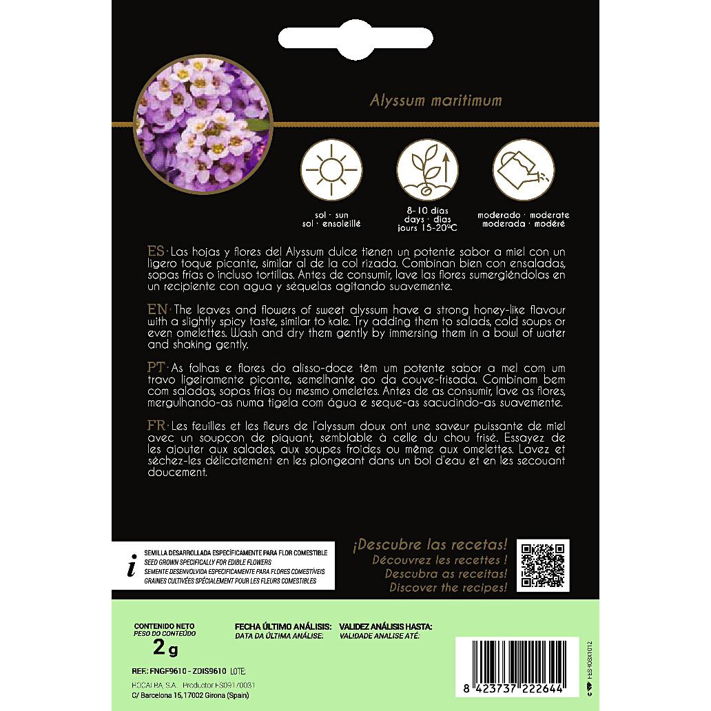 Ätbara blommor från Aliso Rocalba