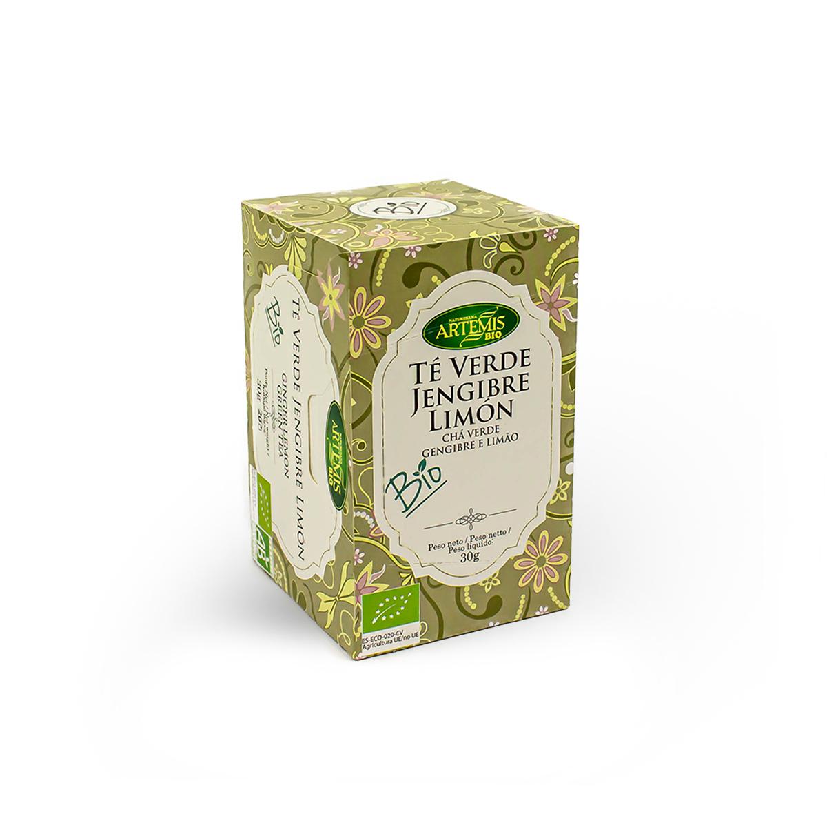 Groene thee, gember en citroen Artemis Bio 20 zakjes