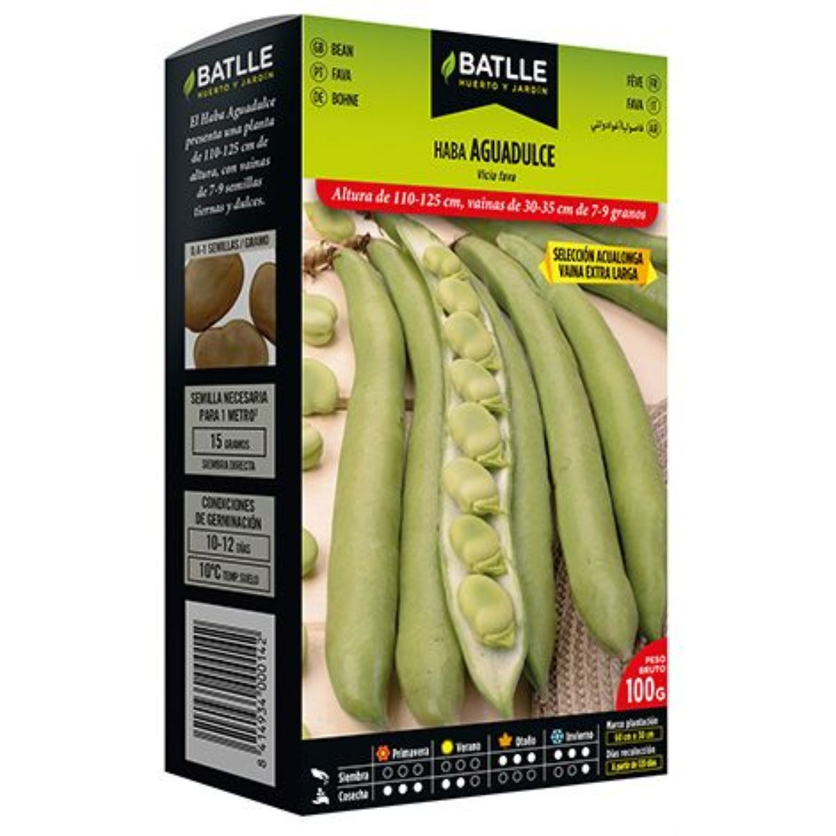 Acualonga geselecteerde zoete bonenzaden 100 g Batlle