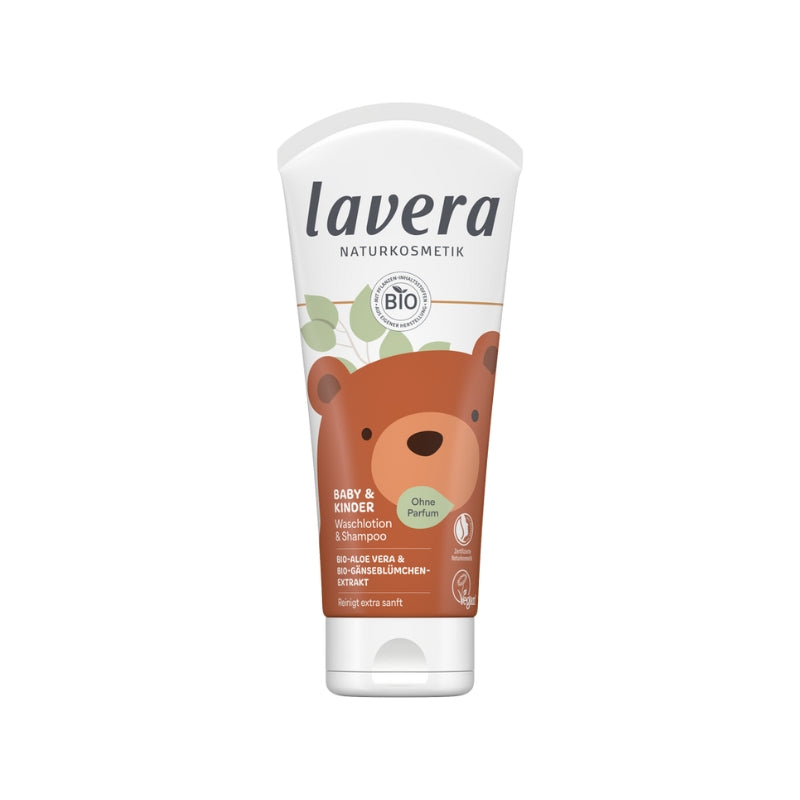 Gel douche & shampoing pour bébés et enfants Lavera 200 ml