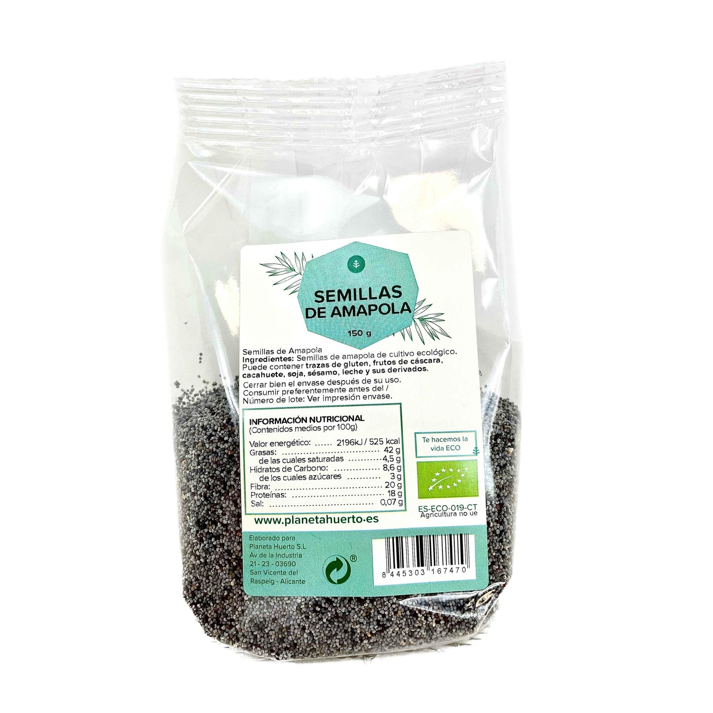 Vallmofrön ECO Planeta Huerto 150 g