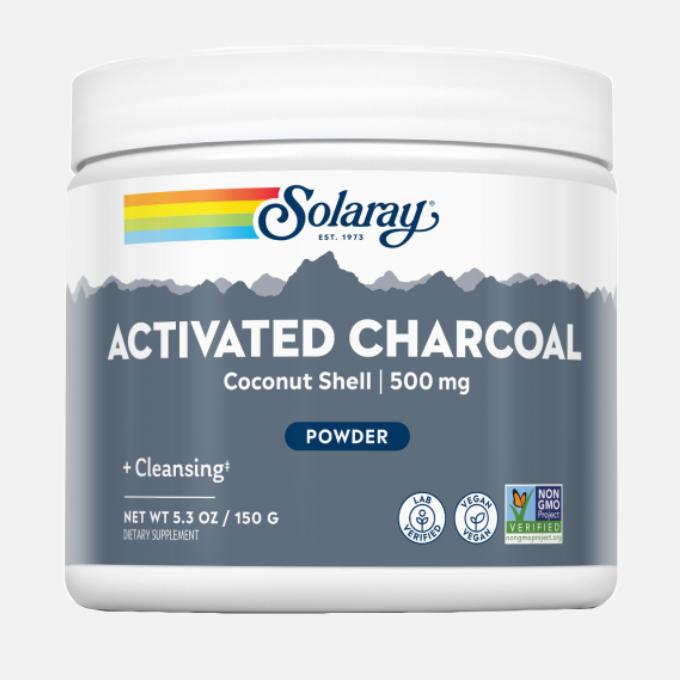 Aktivkohle aus Kokosnuss Solaray, 75 g