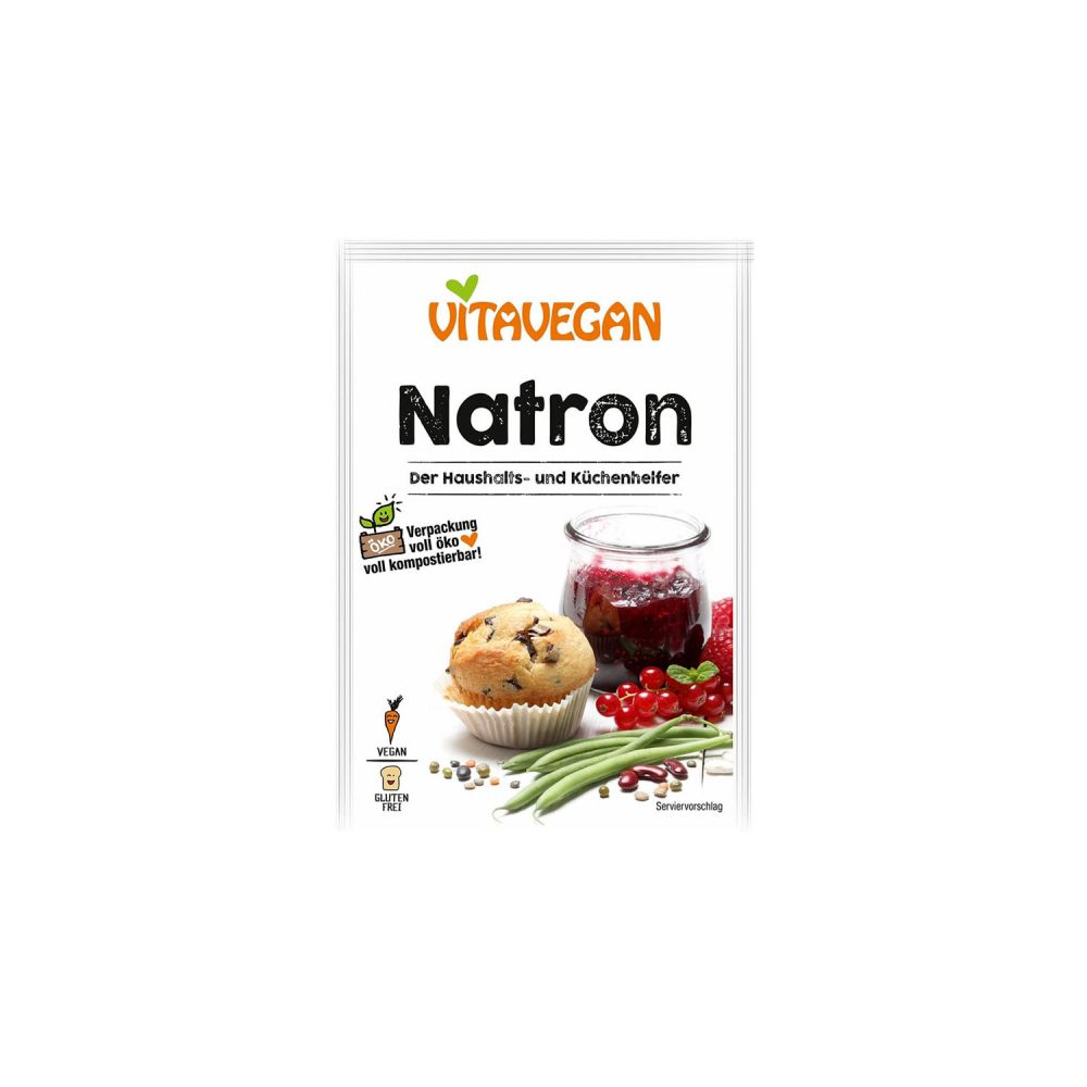 Natriumhydrogencarbonat (Natron) ohne Zucker Biovegan Neue Version über 20 g