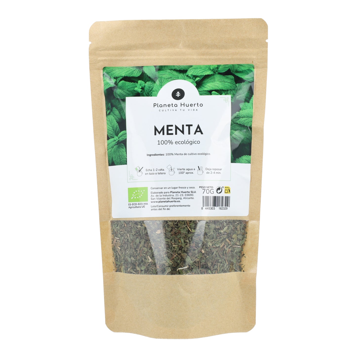 Peppermint infusion ECO Planeta Huerto 70g