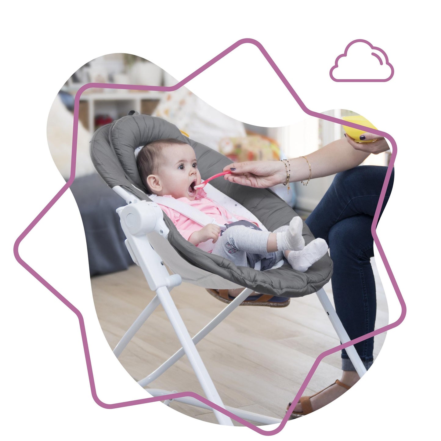 Hängmatta Compact'Up Moonlight Babymoov (renoverad)