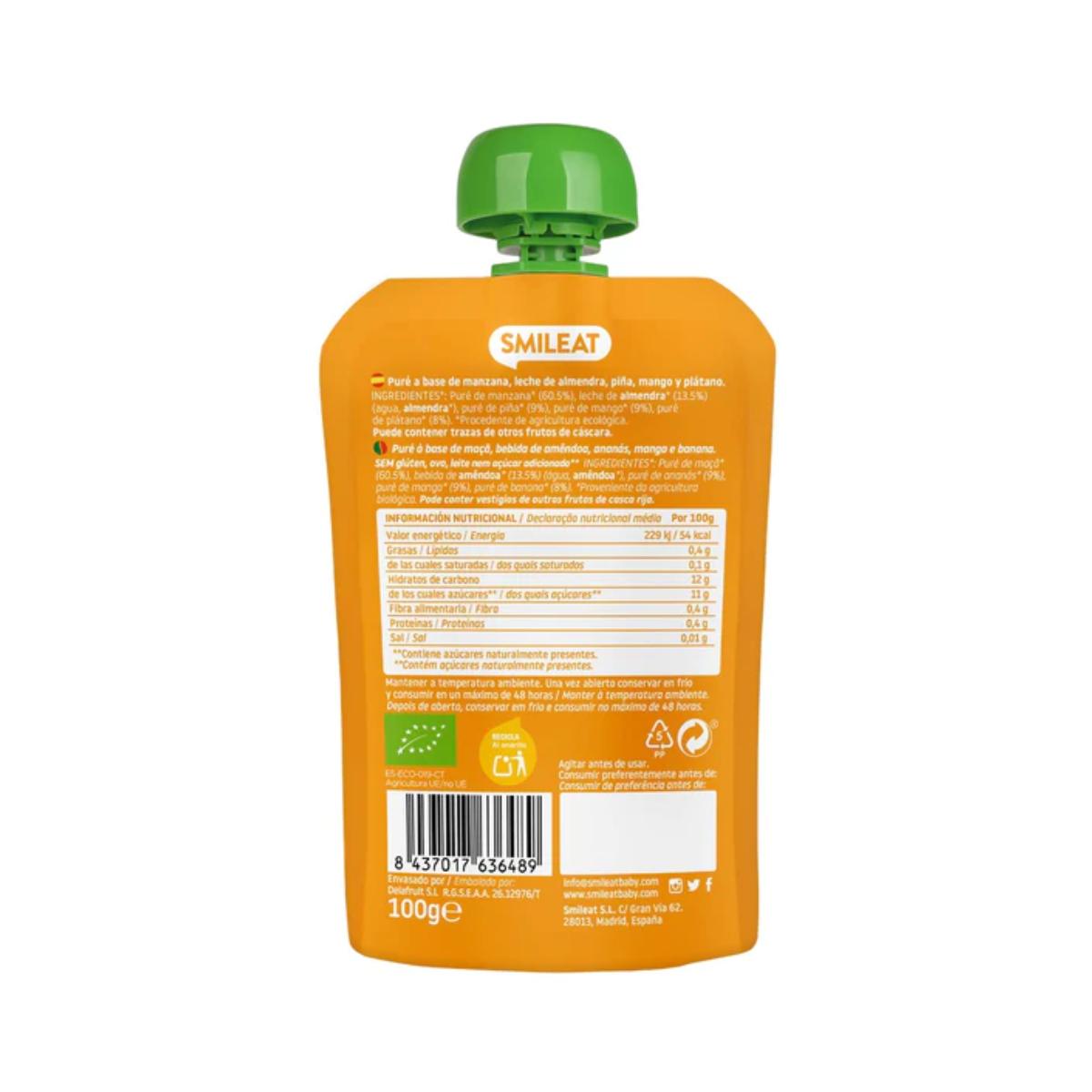 Saszetka Migdały, mango i ananas ECO Smileat, 100 g