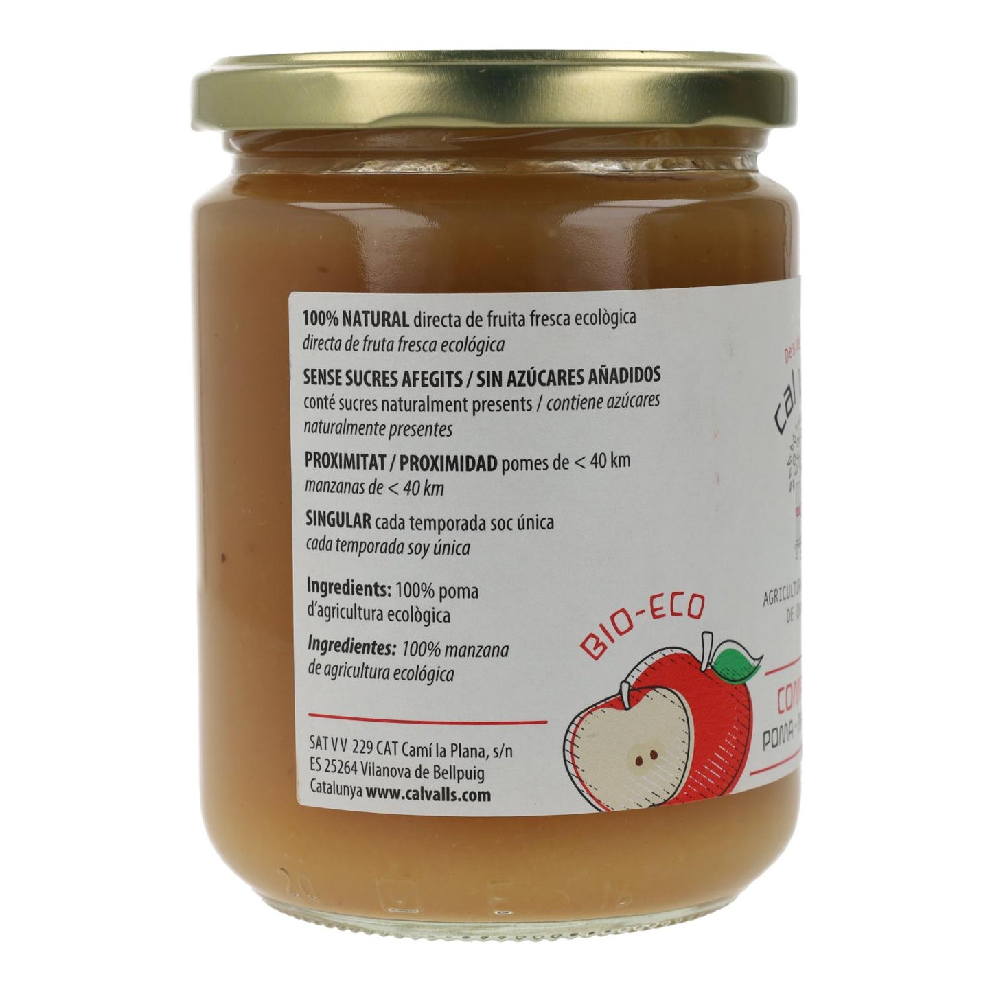 Appelmoes ECO Cal Valls, 400 g