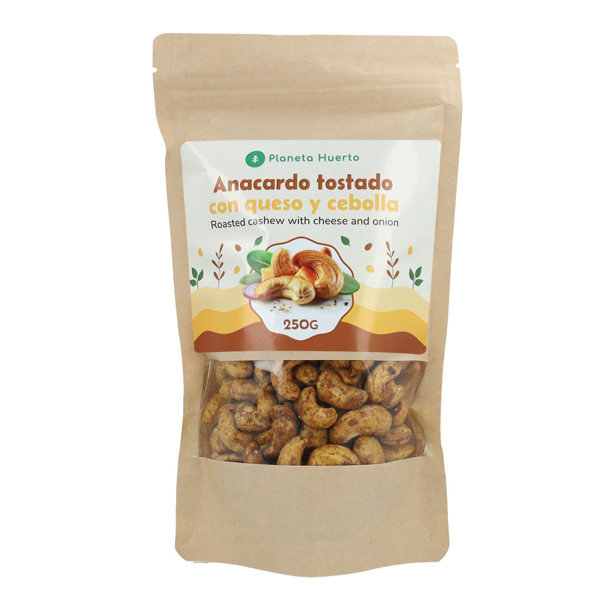 Anacardi tostati con formaggio e cipolla Planeta Huerto 250gr