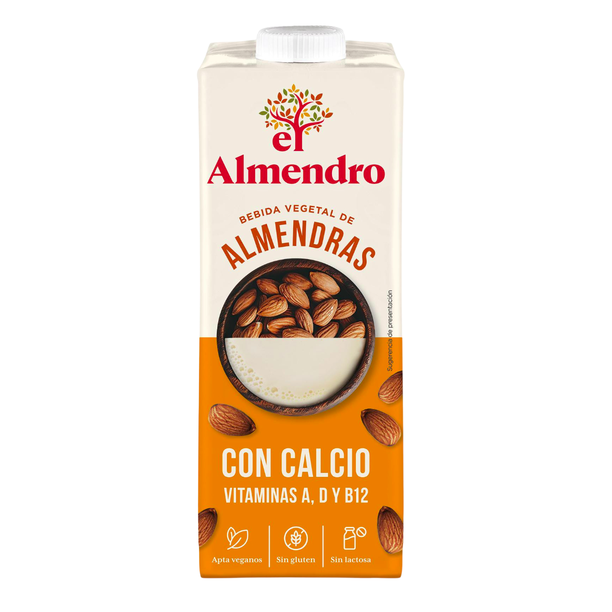 Lot de 6 boissons aux amandes enrichies en calcium El Almendro 1L